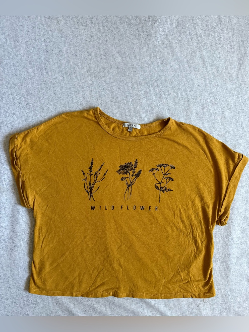 Papaya Large Short Sleeve Shirt “Wild Flower”